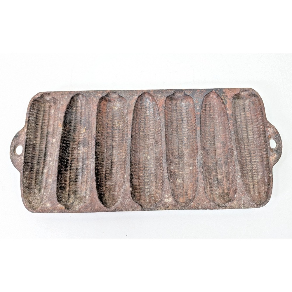 Antique Wagner Ware Sidney Krusty Korn Kob Muffin Stick Pan Junior Pat 1920 Iron